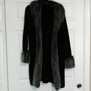 Fur cardigan